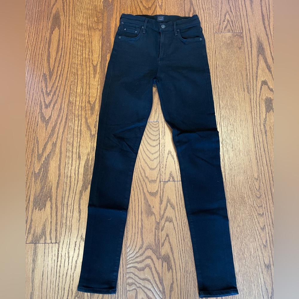 Citizens of Humanity - High Rise Rocket Skinny Jeans - Size 25 - Black